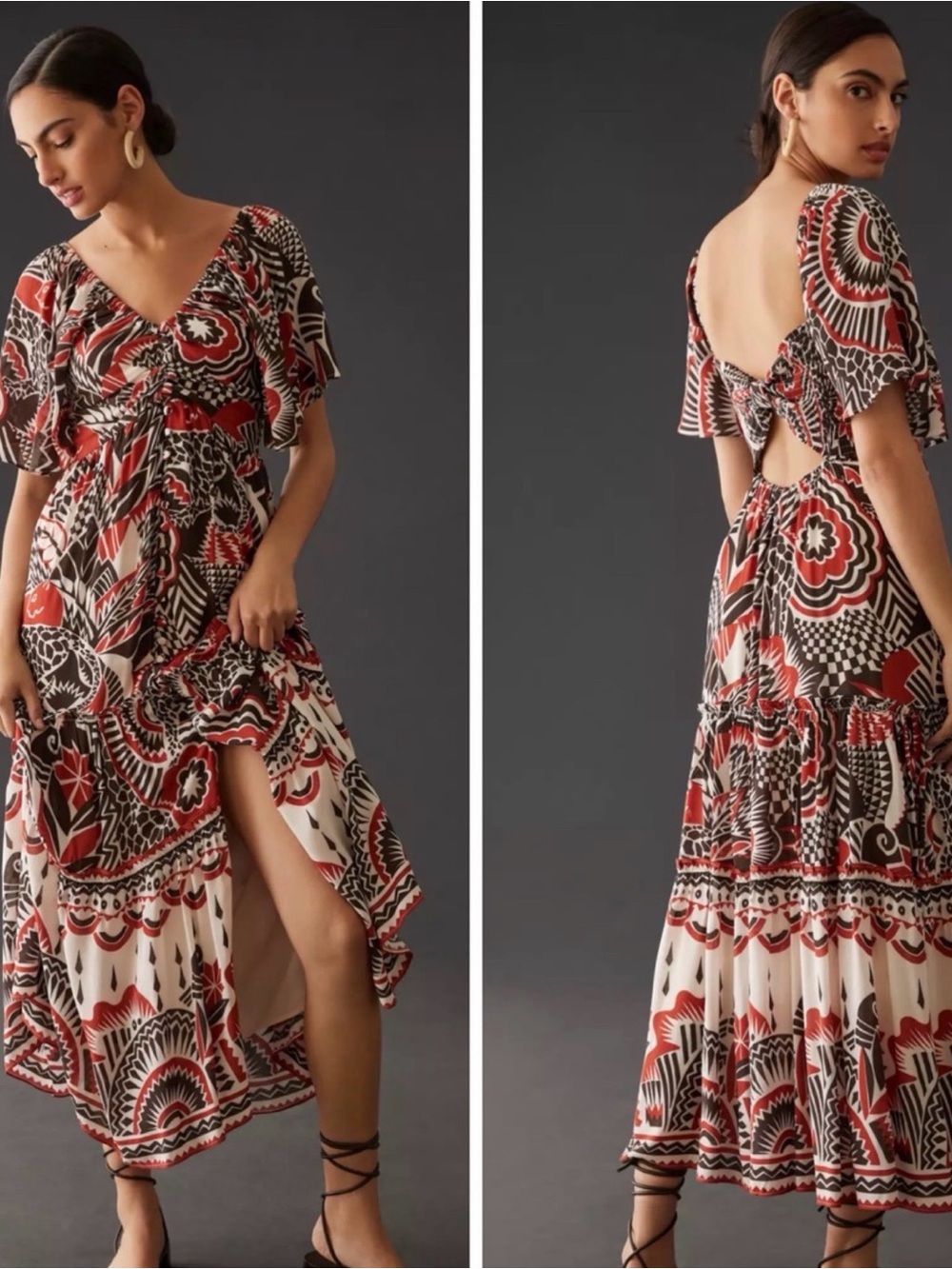 Anthropologie Tiered Maci Dress Sz Xl